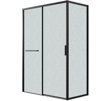Душевой уголок Grossman Style 120х70 120.K33.05.1270.21.02 профиль Черный матовый стекло шиншилла