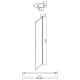 Душевая стенка Grossman Style 80 200.K33.05.80.21.02 профиль Черный матовый стекло шиншилла