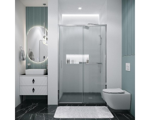 Душевая дверь Grossman Style 130 100.K33.05.130.10.02 профиль Хром стекло шиншилла