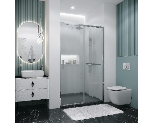 Душевая дверь Grossman Style 130 100.K33.05.130.10.02 профиль Хром стекло шиншилла