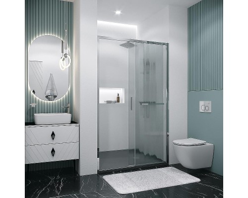 Душевая дверь Grossman Style 130 100.K33.05.130.10.02 профиль Хром стекло шиншилла