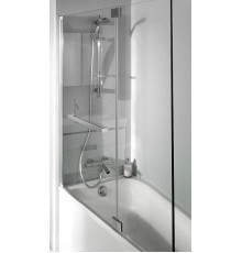 Шторка на ванну Jacob Delafon Bain Douche Neo 100х140 E4931-GA профиль Хром стекло прозрачное