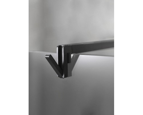 Душевая перегородка Jacob Delafon Contra Walk In 120 E22W120-BLV профиль Черный стекло Серое