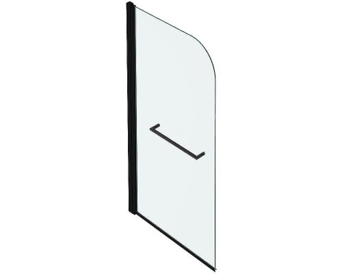 Шторка на ванну Jacob Delafon Odeon Up 80x145 E4932-BL профиль Черный матовый стекло прозрачное