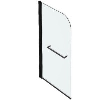 Шторка на ванну Jacob Delafon Odeon Up 80x145 E4932-BL профиль Черный матовый стекло прозрачное