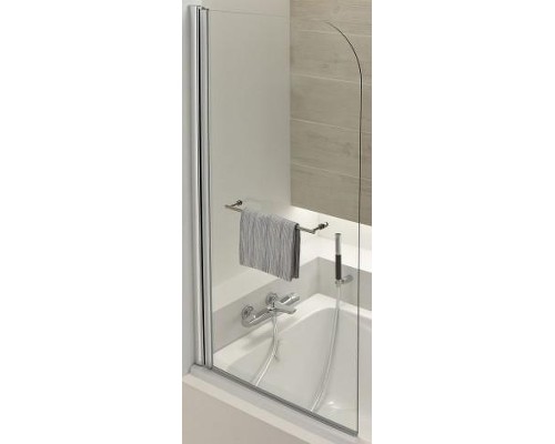 Шторка на ванну Jacob Delafon Odeon Up 80x145 E4932-GA профиль Хром стекло прозрачное