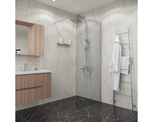 Душевая перегородка Niagara Eco 90 NG-531-90 профиль Хром стекло прозрачное