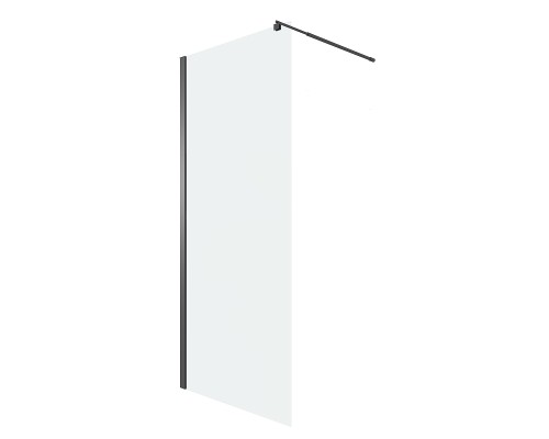 Душевая перегородка Niagara Eco 70 NG-551-70BLACK профиль Черный матовый стекло прозрачное
