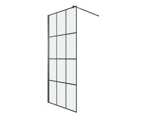 Душевая перегородка Niagara Eco 90 NG-552-90BLACK профиль Черный матовый стекло прозрачное