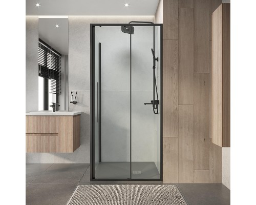 Душевой уголок Niagara Nova 100х90 NG-34-10AGR-A90GR-34 профиль Графит матовый стекло прозрачное