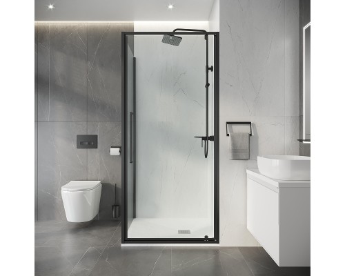 Душевой уголок Niagara Nova 90х100 NG-35-9AGR-A100GR-34 профиль Графит матовый стекло прозрачное