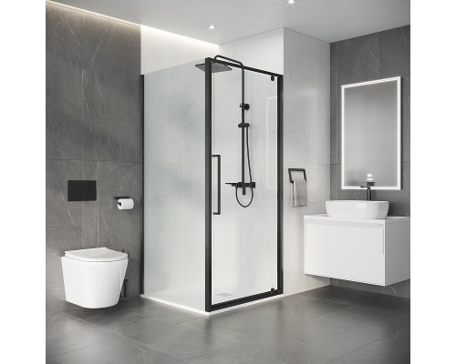 Душевой уголок Niagara Nova 90х100 NG-35-9AGR-A100GR-34 профиль Графит матовый стекло прозрачное