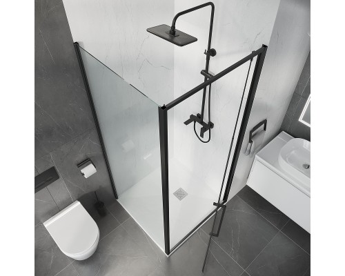 Душевой уголок Niagara Nova 90х100 NG-35-9AGR-A100GR-34 профиль Графит матовый стекло прозрачное