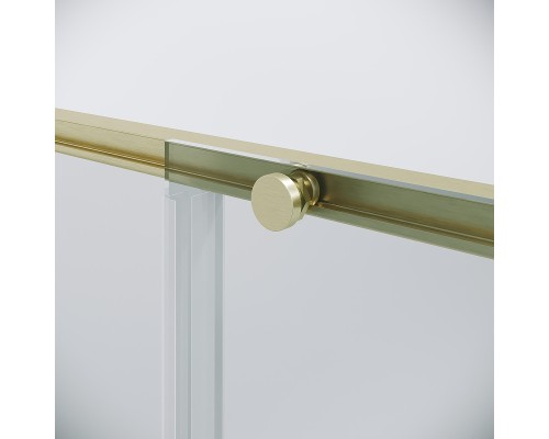 Душевая дверь Niagara Nova 100 NG-44-10ASG профиль Золото брашированное стекло прозрачное