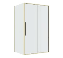 Душевой уголок Niagara Nova 130х80 NG-44-13ASG-A80SG-34 профиль Золото брашированное стекло прозрачное
