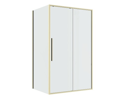 Душевой уголок Niagara Nova 130х80 NG-44-13ASG-A80SG-34 профиль Золото брашированное стекло прозрачное