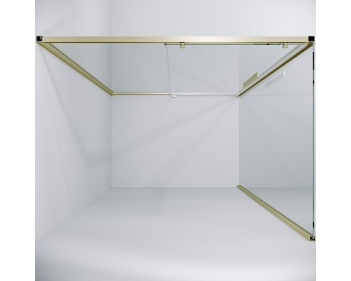 Душевой уголок Niagara Nova 130х80 NG-44-13ASG-A80SG-34 профиль Золото брашированное стекло прозрачное