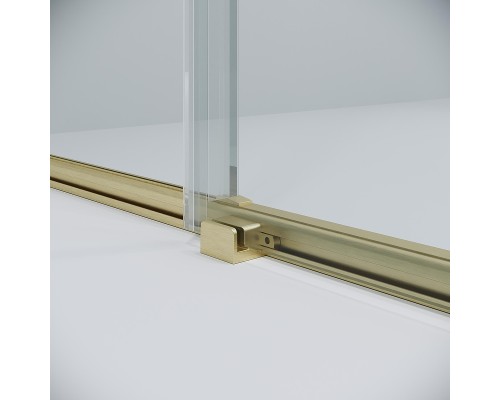 Душевая дверь Niagara Nova 120 NG-44-12ASG профиль Золото брашированное стекло прозрачное