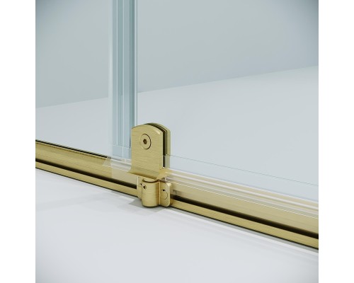 Душевая дверь Niagara Nova 80 NG-45-8ASG профиль Золото брашированное стекло прозрачное