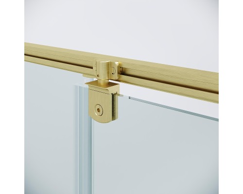 Душевая дверь Niagara Nova 80 NG-45-8ASG профиль Золото брашированное стекло прозрачное