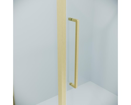 Душевая дверь Niagara Nova 80 NG-45-8ASG профиль Золото брашированное стекло прозрачное