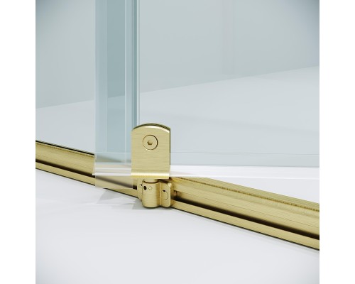 Душевая дверь Niagara Nova 120 NG-45-12ASG профиль Золото брашированное стекло прозрачное