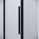Душевая дверь Niagara Nova 90 L NG-84-L9FHB профиль Черный матовый стекло рифленое