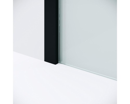 Душевая перегородка Niagara Nova 100 NG-582-10BLACK профиль Черный матовый стекло Белый градиент