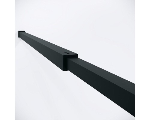 Душевая перегородка Niagara Nova 100 NG-582-10BLACK профиль Черный матовый стекло Белый градиент