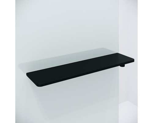 Душевая перегородка Niagara Nova 100 NG-582-10BLACK профиль Черный матовый стекло Белый градиент