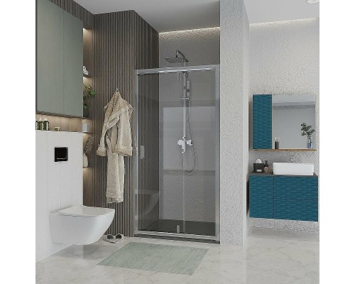 Душевая дверь Niagara Nova 100 NG-63-10A профиль Хром стекло прозрачное