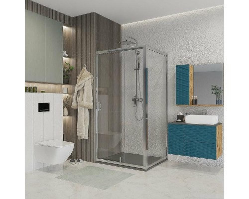 Душевая дверь Niagara Nova 100 NG-63-10A профиль Хром стекло прозрачное