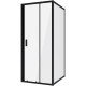 Душевой уголок Niagara Nova 80х80 NG-82-8AB-A80B профиль Черный стекло прозрачное