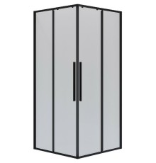 Душевой уголок Niagara Nova 100х100 NG-6824-34BLACK профиль Черный матовый стекло прозрачное