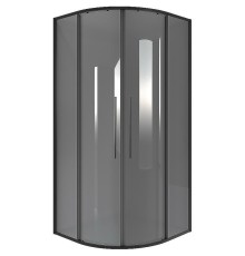 Душевой уголок Niagara Nova 80х80 NG-2825-34BLACK профиль Черный матовый стекло тонированное