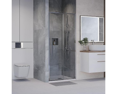 Душевая дверь Niagara Nova 110 NG-64-11A профиль Хром стекло прозрачное