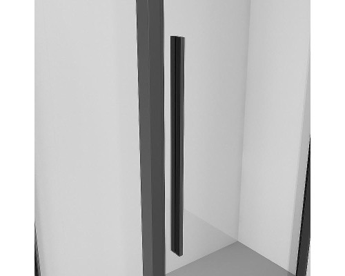 Душевая дверь Niagara Nova 130 NG-84-13AB профиль Черный матовый стекло прозрачное