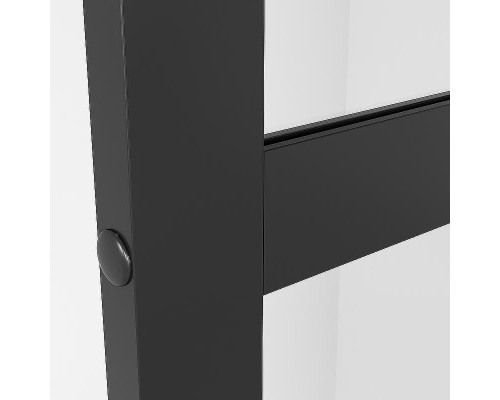 Душевая перегородка Niagara Nova 100 NG-688-10BLACK профиль Черный матовый стекло прозрачное