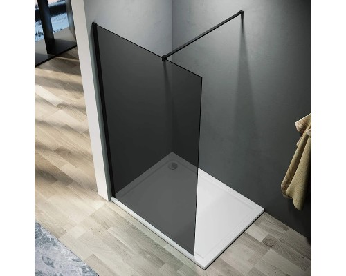 Душевая перегородка Parly 80 T80G профиль Черный стекло тонированное