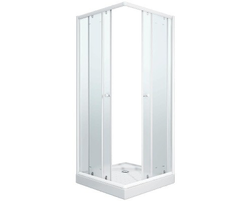 Душевой уголок Parly 80x80 ZFQ81 профиль Белый стекло матовое