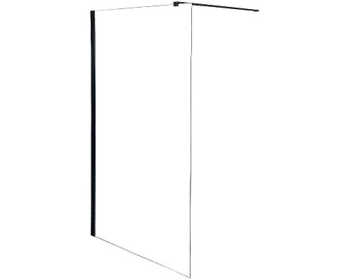 Душевая перегородка Parly 100 T100B профиль Черный стекло прозрачное
