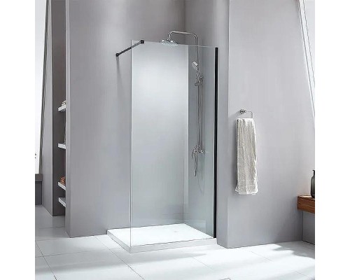 Душевая перегородка Parly 100 T100B профиль Черный стекло прозрачное