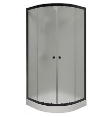 Душевой уголок Parly 80x80 ZF81B профиль Черный стекло матовое