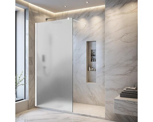 Душевая перегородка Parly 100 T100F профиль Белый стекло матовое