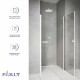 Душевая дверь Parly DE70F 70 11466 профиль Белый стекло матовое