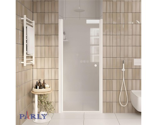Душевая дверь Parly DE70F 70 11466 профиль Белый стекло матовое