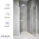 Душевая дверь Parly DE80F 80 11467 профиль Белый стекло матовое