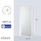 Душевая дверь Parly DE90F 90 11468 профиль Белый стекло матовое