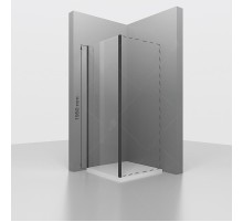 Душевая стенка RGW Z-050-2-B 90 352205209-14 профиль Черный стекло прозрачное
