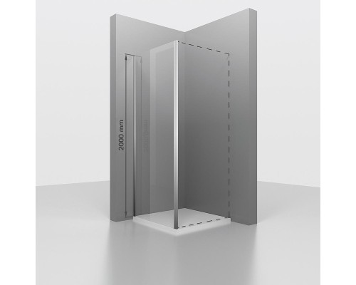 Душевая стенка RGW Z-050-3 120 352253112-11 профиль Хром стекло прозрачное